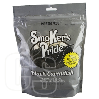 SMOKER'S PRIDE BLACK CAVENDISH BAG 12OZ PIPE TOBACCO