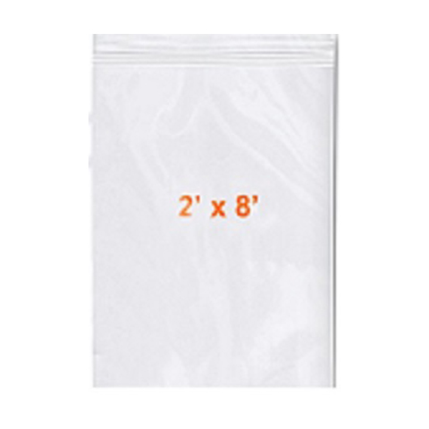 RECLOSABLE POLY BAGS 2' x 8'