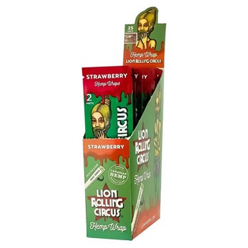 LION ROLLING CIRCUS HEMP WRAP STRAWBERRY