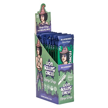 LION ROLLING CIRCUS HEMP WRAP BLUBERRY