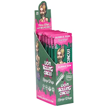 LION ROLLING CIRCUS HEMP WRAP BUBBLE GUM