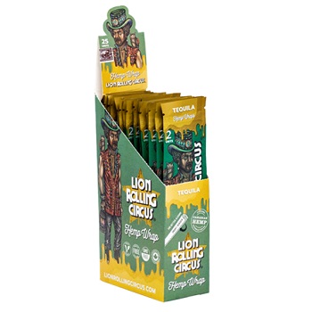 LION ROLLING CIRCUS HEMP WRAP TEQUILA