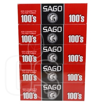 SAGO CIGARETTE FILTERED TUBES RED 100'S