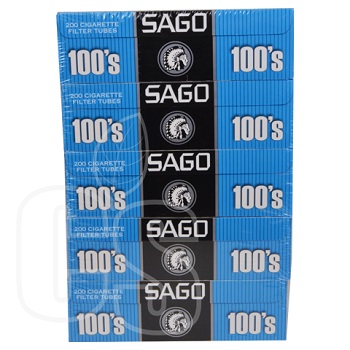 SAGO CIGARETTE FILTERED TUBES BLUE 100'S