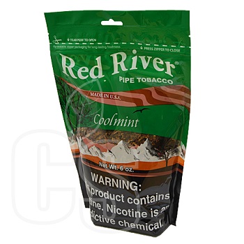 RED RIVER COOL MINT PIPE TOBACCO 6 OZ BAG