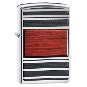 ZIPPO STEEL AND WOOD LIGHTER