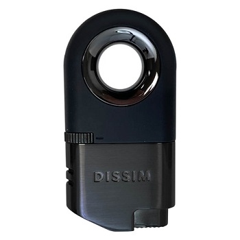 DISSIM BLACK INVERTED DUAL TORCH LIGHTER