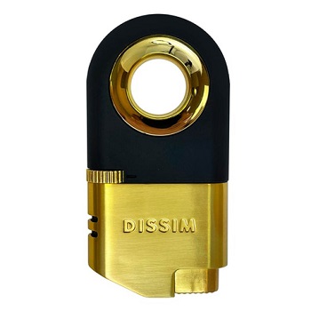 DISSIM GOLD INVERTED DUAL TORCH LIGHTER