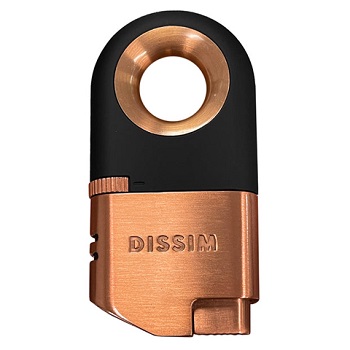 DISSIM ROSE GOLD INVERTED DUAL TORCH LIGHTER