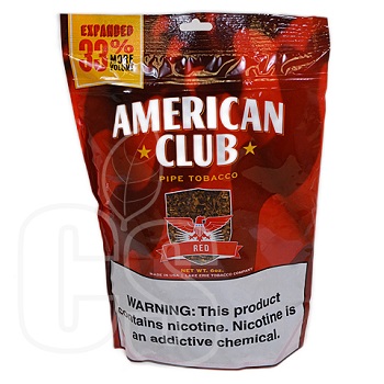 AMERICAN CLUB RED PIPE TOBACCO 6OZ BAG