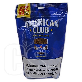 AMERICAN CLUB BLUE PIPE TOBACCO 6OZ BAG