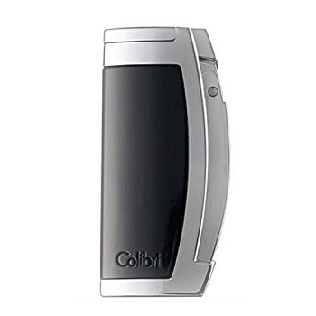 COLIBRI ENTERPRISE I SINGLE JET LIGHTER BLACK + TITANIUM