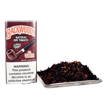 BACKWOODS BLACK & GOLD PIPE TOBACCO POUCH