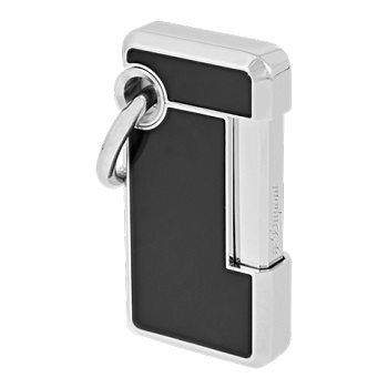 S.T. DUPONT HOOKED BLUE CHROME LIGHTER