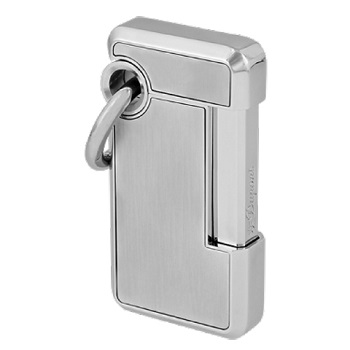 S.T. DUPONT HOOKED BRUSHED CHROME LIGHTER