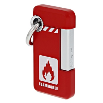 S.T. DUPONT HOOKED FUEGO RED LIGHTER