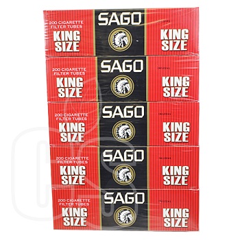 SAGO CIGARETTE FILTERED TUBES RED KING