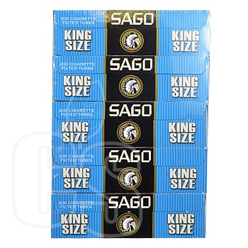 SAGO CIGARETTE FILTERED TUBES BLUE KING