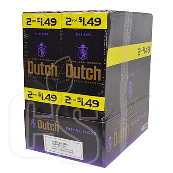 DUTCH MASTERS CIGARILLOS 2/$1.49 ROYAL HAZE