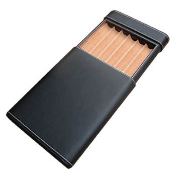 PRESTIGE CIGAR BLACK LEATHER CASE