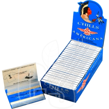 CHILLS AMERICANA CIGARETTE PAPER 70 MM