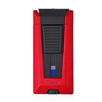 COLIBRI STEALTH 3 TRIPLE JET FLAME LIGHTER BLACK & RED
