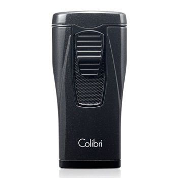 COLIBRI MONACO TRIPLE FLAME LIGHTER METALIC BLACK
