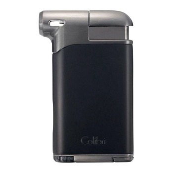 COLIBRI PACIFIC AIR PIPE LIGHTER, BLACK GUNMETAL