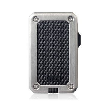 COLIBRI RALLY JET LIGHTER, BLACK + CHROME