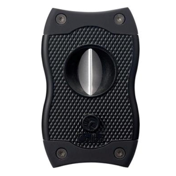 COLIBRI SV-CUT TWO-IN-ONE CIGAR CUTTER, BLACK + BLACK