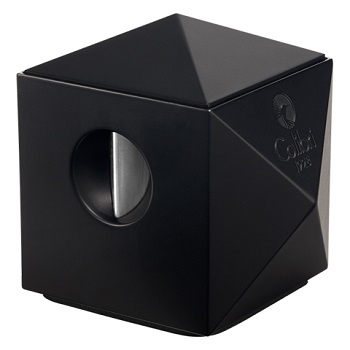 COLIBRI QUASAR TWO-IN-ONE TABLETOP CIGAR CUTTER, BLACK