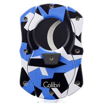 COLIBRI CAMO CUT CIGAR CUTTER, BLUE