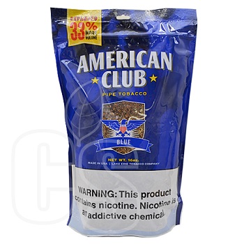 AMERICAN CLUB BLUE PIPE TOBACCO 16OZ BAG