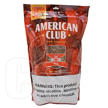 AMERICAN CLUB RED PIPE TOBACCO 16OZ BAG