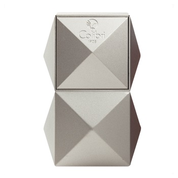 COLIBRI QUASAR TABLETOP TRIPLE FLAME LIGHTER SILVER