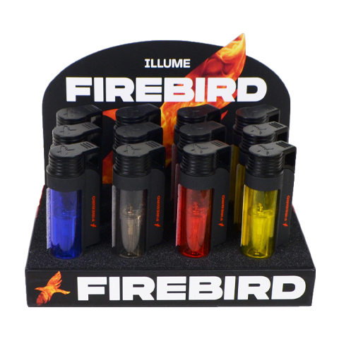 FIREBIRD ILLUME TRIPLE-JET LIGHTERS + DISPLAY
