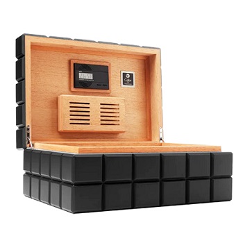 COLIBRI QUASAR DESKTOP HUMIDOR BLACK