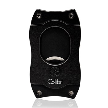 COLIBRI S-CUT CIGAR CUTTER, BLACK BLADES