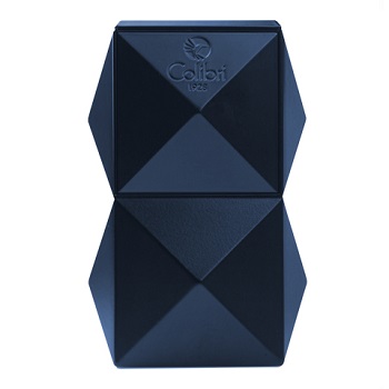 COLIBRI QUASAR TABLETOP TRIPLE FLAME LIGHTER, METALIC NAVY