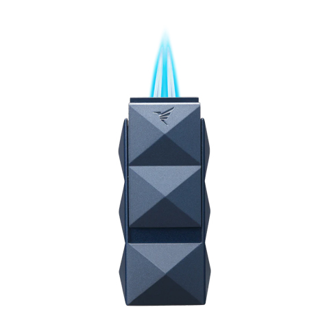 COLIBRI QUASAR II DOUBLE FLAME LIGHTER + PUNCH - NAVY