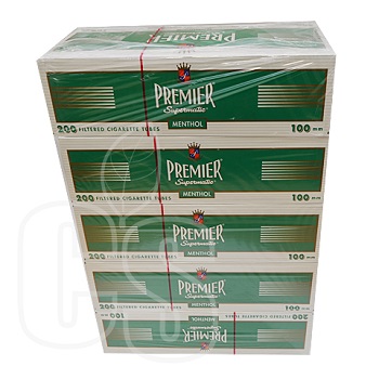 PREMIER MENTHOL FILTERED CIGARETTE TUBES 100MM (5PK)