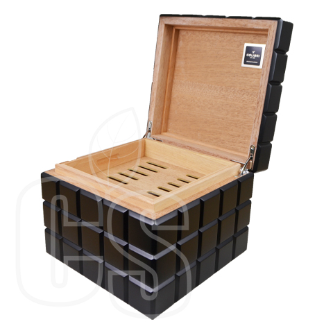 COLIBRI HERITAGE BLACK CUBE HUMIDOR