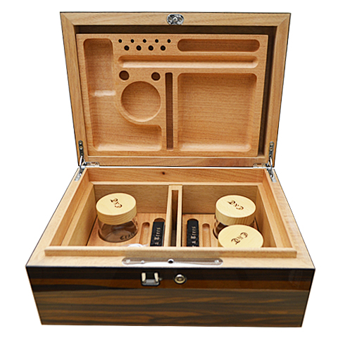 CRATE & TREES BROWN HUMIDOR