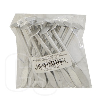 BRIGHAM PIPE NAILS 12 COUNT BAG