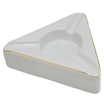 CRAFTSMAN BENCH ASHTRAY TRIDENT WHITE