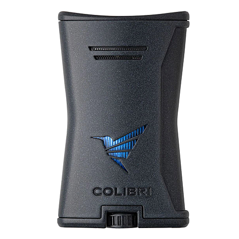 COLIBRI SLIM LIGHTER, BLACK + BLACK LI225T1
