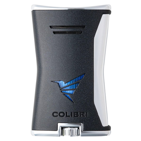 COLIBRI SLIM LIGHTER, BLACK + CHROME LI225T2