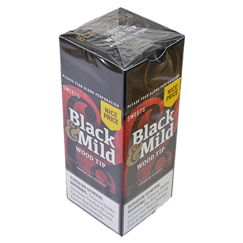 MIDDLETON'S BLACK & MILD SWEETS WOOD TIP NICE PRICE 25X
