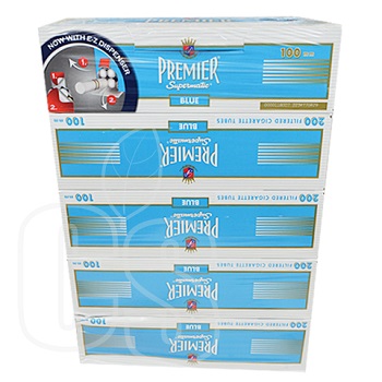 PREMIER BLUE CIGARETTE TUBES 100MM