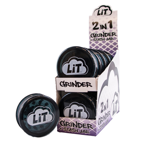 LIT GRINDER 2 IN 1 + STASH JAR